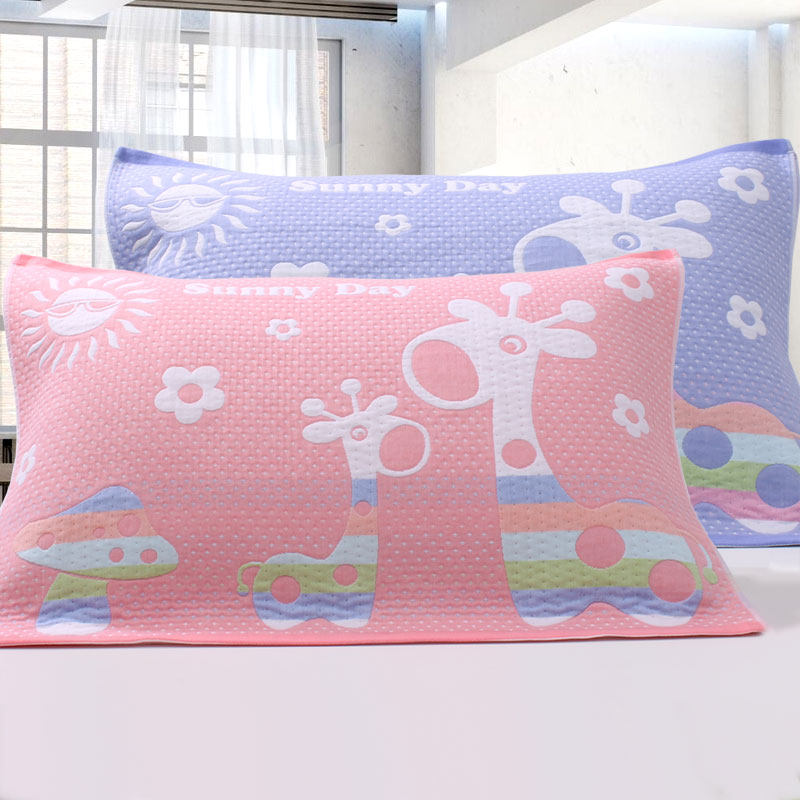 Jindian three-point water cotton gauze cloth art four seasons universal breathable one price student children's pillow towel