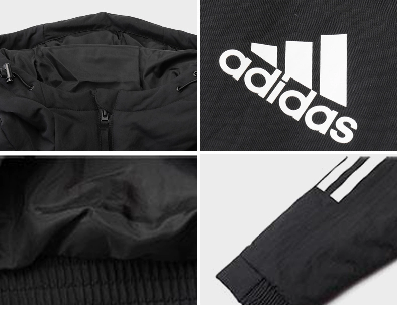 Áo khoác thể thao có mũ mùa thu Adidas Adidas mùa thu nam Áo khoác thể thao FT2447 - Quần áo độn bông thể thao