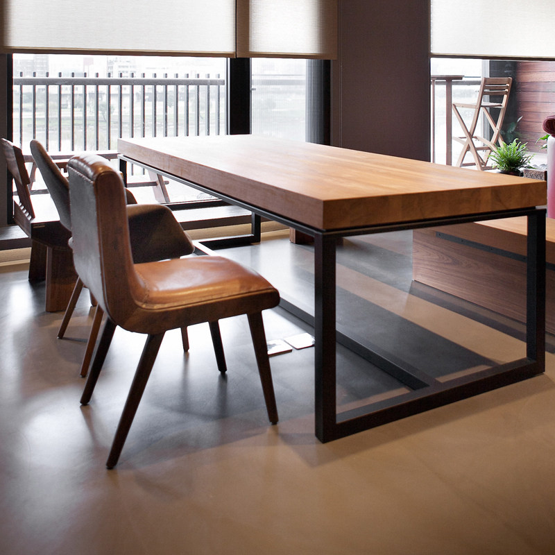 Nordic solid wood computer desk Desktop home desk Office desk Study Calligraphy desk Simple bedroom desk