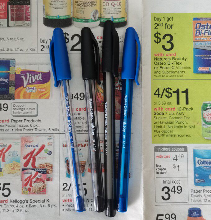 1 pricey American Paper Mate ratio 100 Merkjoy 1 0mm Ball pen Black Blue Color