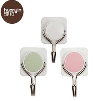 Ring silver HY-0192 simple dot square adhesive hook 1KG clothes hook 5 iron hook Net Red