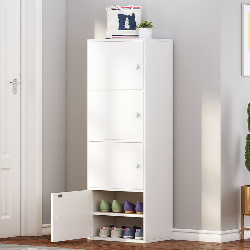 Simple shoe cabinet doorway provincial space multilayer shoe rack large capacity dust proof economical type corner storage containing cabinet