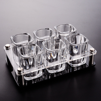 Acrylic 6 holes 12 holes beer cup shelf KTV bar club glass octagonal cup Western wine glass Whiskey cup holder