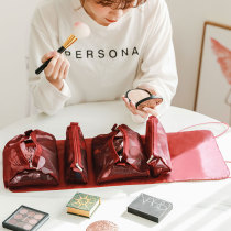 Detachable cosmetic bag women portable storage bag large capacity 2021 premium travel small ins Wind wash bag