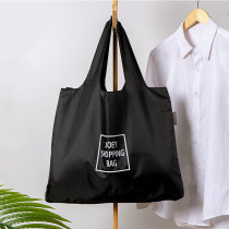 Foldable shopping bag Cloth bag Canvas bag Portable large capacity large flower portable shopping bag Supermarket waterproof nylon