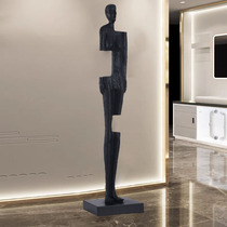 Post-modern abstract figure art sculpture hotel sales department porch light luxury large glass fiber reinforced plastic floor ornaments