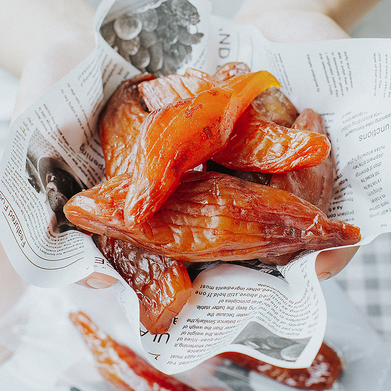 Lotus Summit Soft glutinous sweet potato dry with leather melon without adding red greedy snack 250g