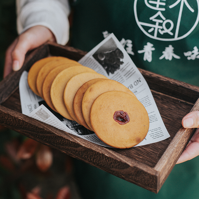 Lotus Wood Narration Red Sugar Navel Cake Net Red Tide Shantes Produce Crisp Hearts Pie Office Snacks Snack Pastry Casual Food