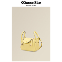 KQueenStar doctor bag female summer 2021 New Fashion vintage cowhide Lindy bag portable cross bag