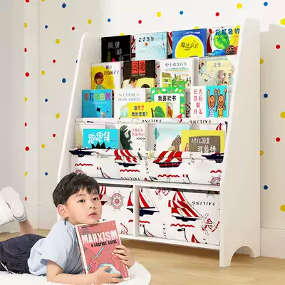Children's bookshelf Baby picture book shelf shelf Kindergarten floor toy storage shelf Simple children's bookcase household