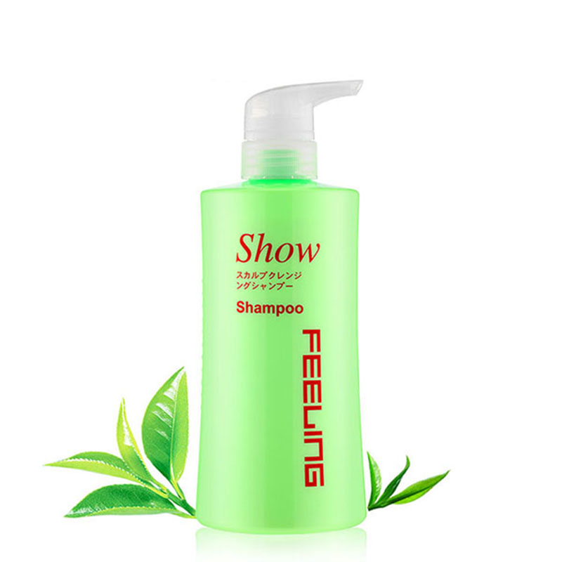 FELING Filing tea tree control oil anti-hair shampoo shampoo 600ml No silicon to oil and control Oil Men and women special