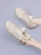 2026 Spring New Women's White Sneakers Autumn Versatile Retro German Training Shoes Flat Lace-Up Sports Casual Shoes