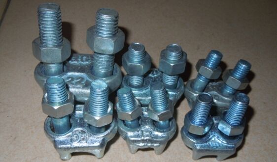 Top-good U-type 18-cent steel wire rope clamping head rope clamping rope with wire rope buckle Zhead lock catch 18MM