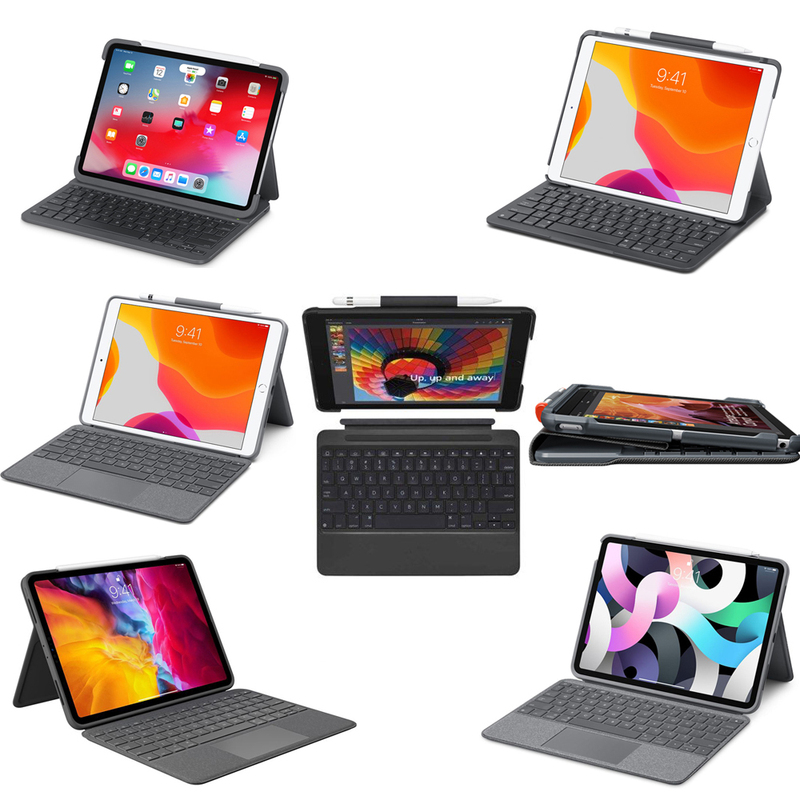 Logitech iPad Protective Keyboard Case Air4 Air3 9Th Generation/10.2/10.5/11/ 12.9inch 5Th Generation Logitech iPad Protective Keyboard Case Air4 Air3 9Th Generation/10.2/10.5/11/ 12.9inch 5Th Generation