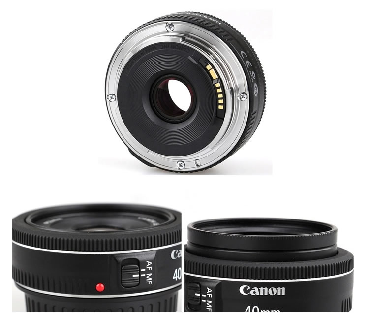 Canon 40 2.8 ống kính EF40mm f 2.8 STM biscuit đầu tiêu chuẩn cố định tập trung chân dung ống kính SLR