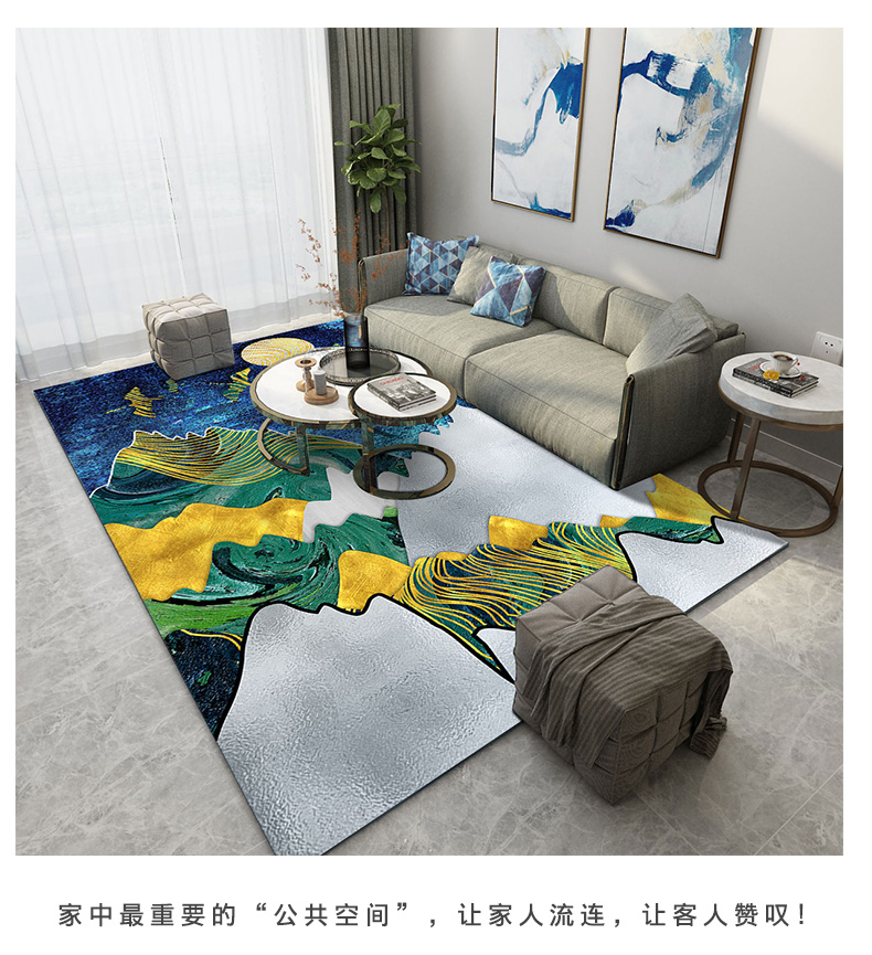 Người đàn ông nhảy phong cách Bắc Âu phòng khách thảm lưới màu đỏ châu Âu sofa đầu giường thảm lối vào hội trường Mỹ thảm sàn có thể được giặt bằng máy - Thảm thảm lót ghế sofa