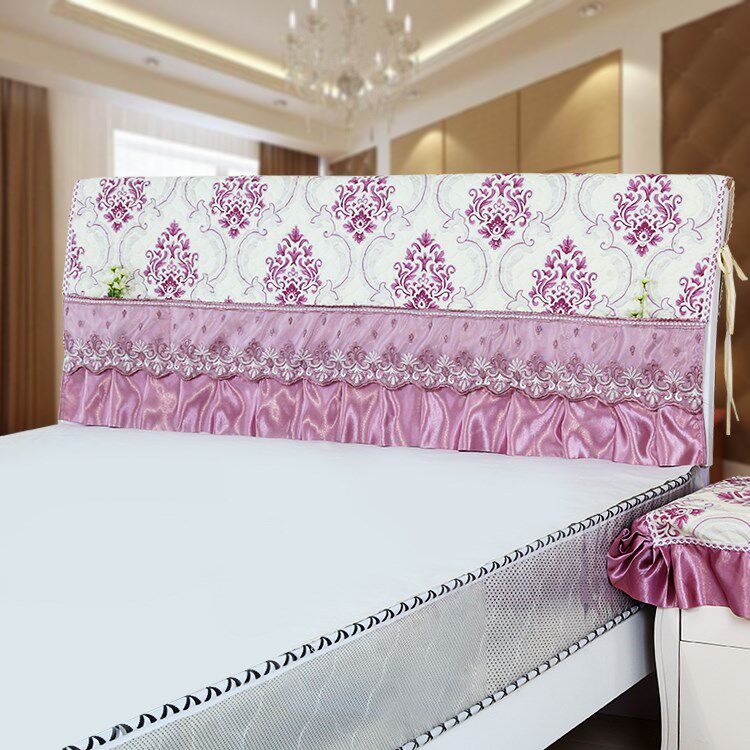 Bed cover Simple and modern 1 8m bed cover dust cover 1 5m bed back cover protective cover Bed cover fabric