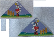 KFC toys early Qiqi playing volleyball sports series triangle card