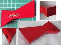 budweiser Beer around red paint metal lighter for sale