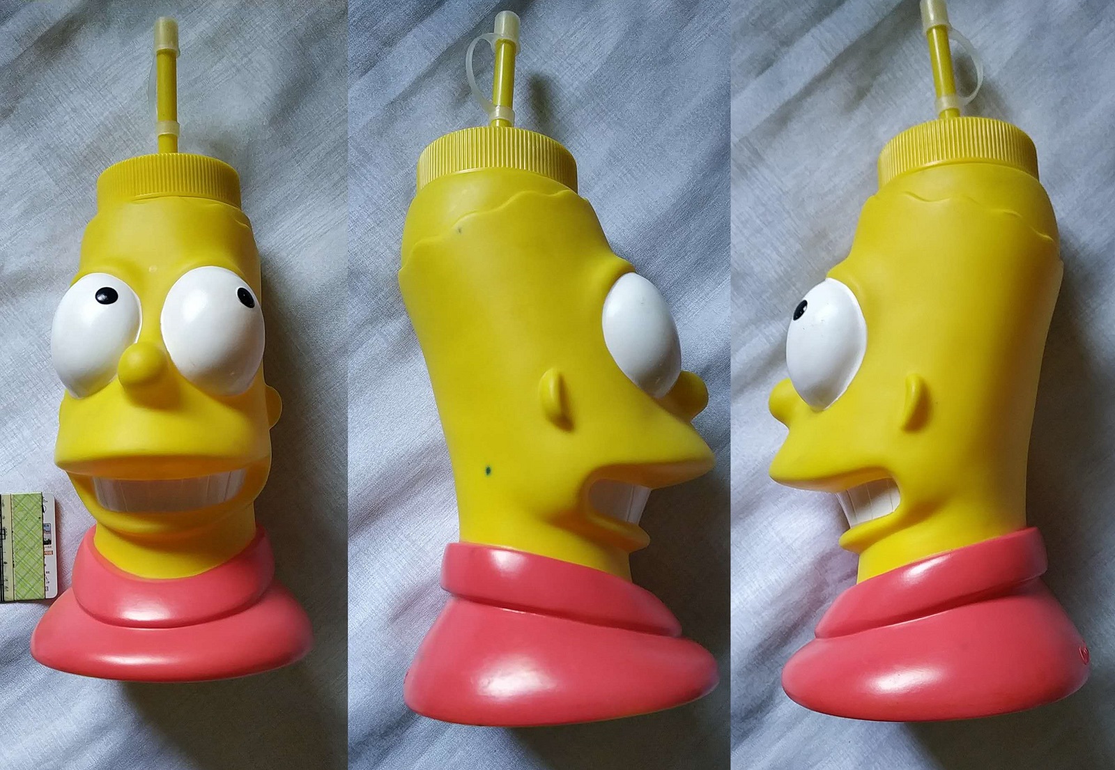 cheers toy Simpson The Simpsons Cartoon Bart avatar Big cold drink kettle has flaws