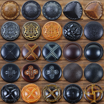 Woolen coat high button high-grade retro wild sweater coat button cardigan cardigan button leather button