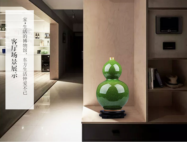 Archaize of jingdezhen ceramics up open piece of jade vase of borneol new classic modern home furnishing articles sitting room