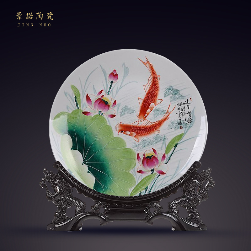 Scene, hang dish jingdezhen ceramics decoration plate of hand - made from the successively more than sit plate handicraft furnishing articles