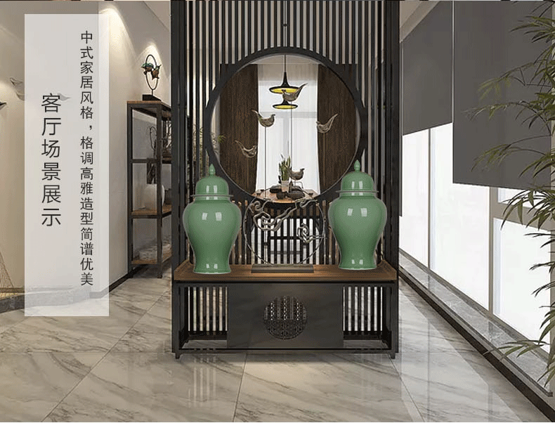 Jingdezhen ceramic vase general Chinese archaize color glaze tank storage tank was sitting room adornment handicraft furnishing articles