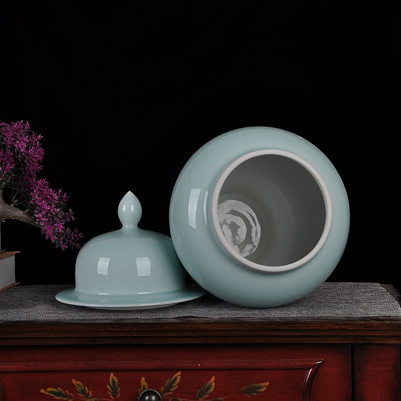 Jingdezhen ceramic vase general Chinese archaize color glaze tank storage tank was sitting room adornment handicraft furnishing articles