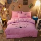 tờ Được trang bị cá tính màu denim giường ngủ ở 1.8 nhỏ gọn ký túc xá trường ba mảnh chăn 1,5m - Bộ đồ giường bốn mảnh