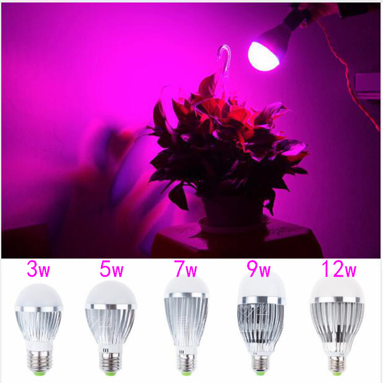 Led plant growth lamp E14 E27 vegetable melon fruit nursery flower full spectrum multi-flesh tonic light lamp growth lamp-Taobao