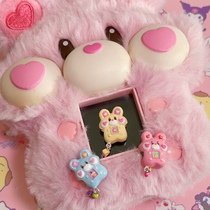 Mochibeads original design 925 silver pink blue yellow cute niche design hamster phone bracelet hand