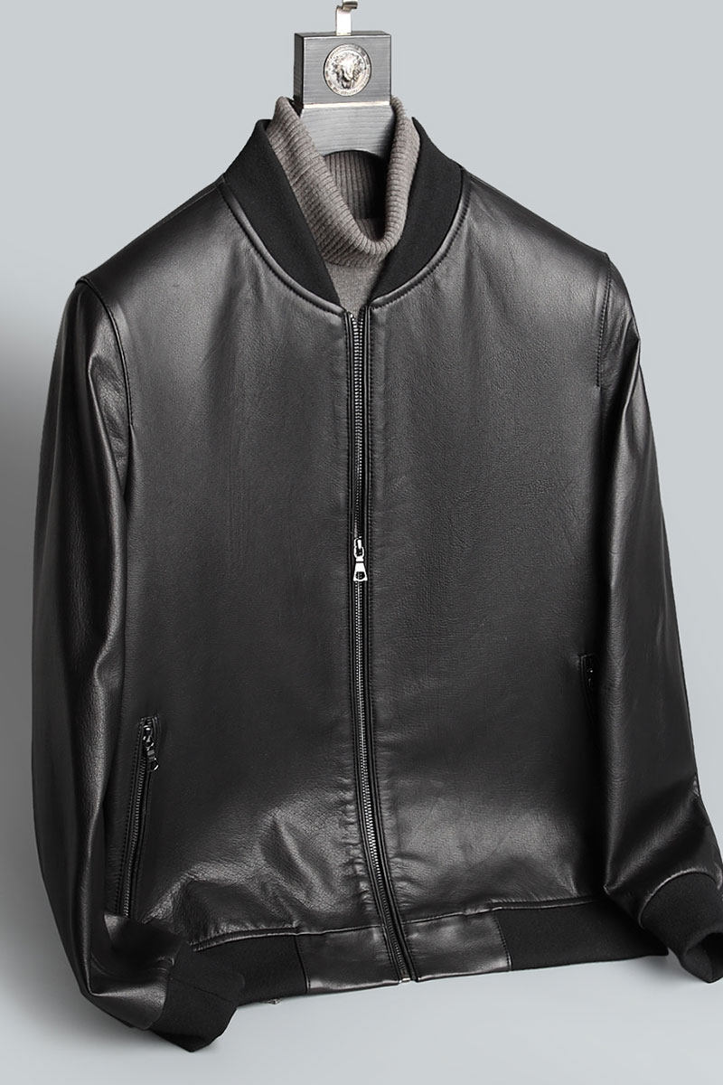 Imported cowhide leather jacket men's genuine leather top layer pure Haining 2022 new leather jacket spring and autumn thin coat