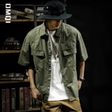 Летняя японская ретро рубашка, куртка, футболка, короткий рукав, оверсайз