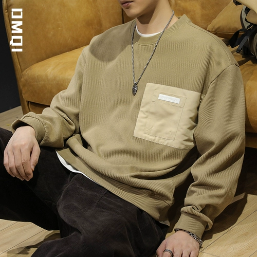 Демисезонный ретро свитшот, лонгслив, футболка, в американском стиле, оверсайз, осенний