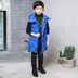 Áo vest bé trai mùa thu đông 2018 mới cho bé ngụy trang trong phần dài của phiên bản Hàn Quốc áo khoác cotton mùa đông vest bé trai áo gile màu be Áo ghi lê