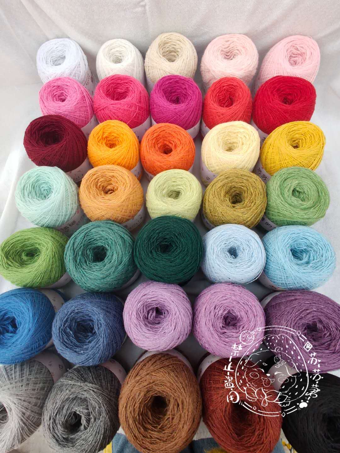 (Clip flower wool) Su Suyu family 18 wool blended thread stick needle crochet ob11 baby clothes thread doll thread