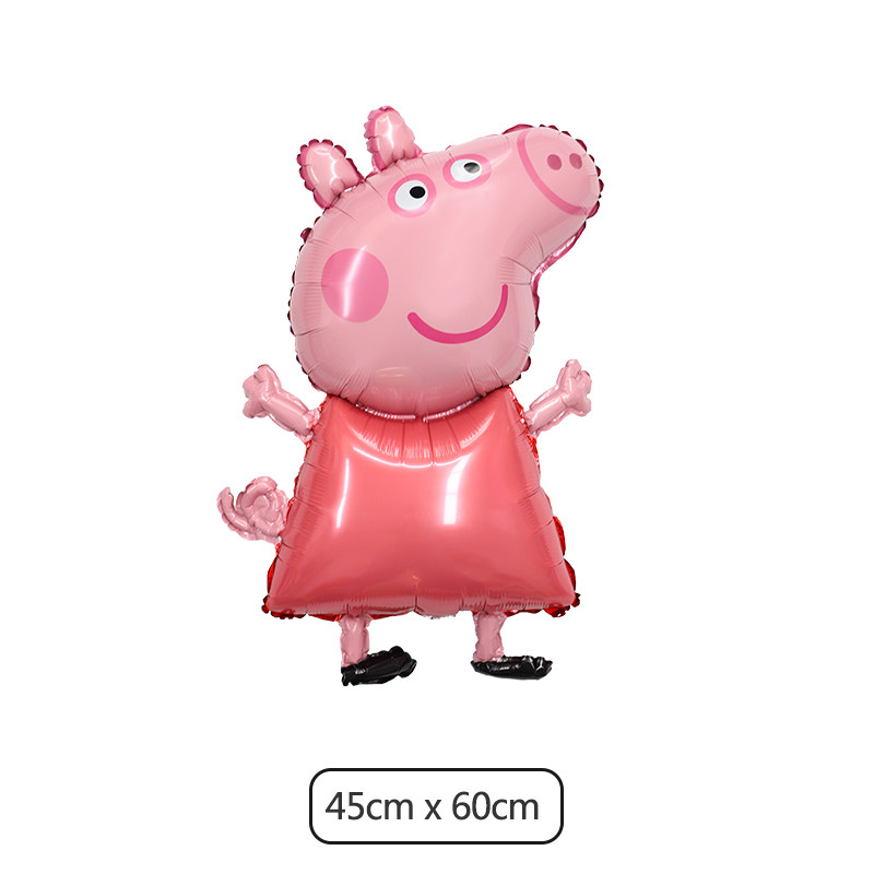 Petch George Cartoon Balloon Children Piggy Baby Piggy Birthday Party Groveling Toy Aluminum Film Balloon-Taobao