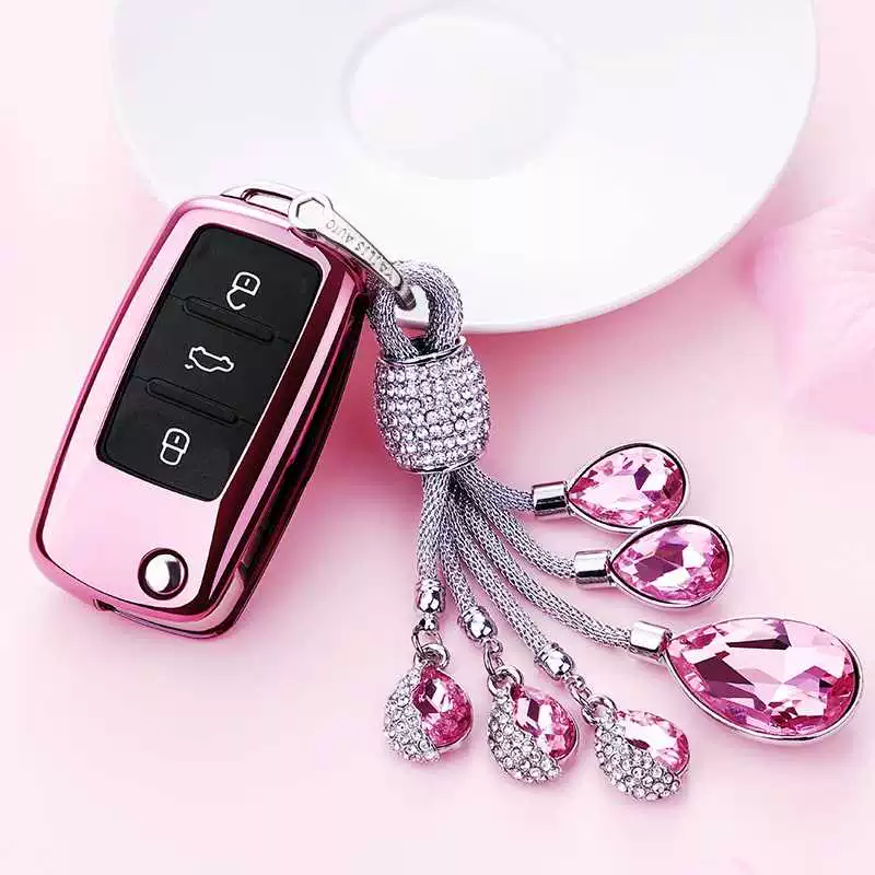 Volkswagen Keychain New Santana LaVida Bora POLO Jetta Lang Xing Sagitar Tiguan Car Key Case Case - Trường hợp chính