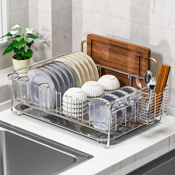 Kitchen companion 304 stainless steel storage rack for bowls, chopsticks, dishes