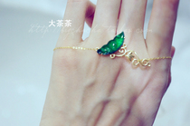 Love) Zhubao grade spicy green inlaid 18K ice Color Butterfly