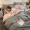 bộ đồ giường cotton Nam Cực bông denim giường nhỏ gọn 1.8m WTA đỏ ba mảnh vải quilt - Bộ đồ giường bốn mảnh