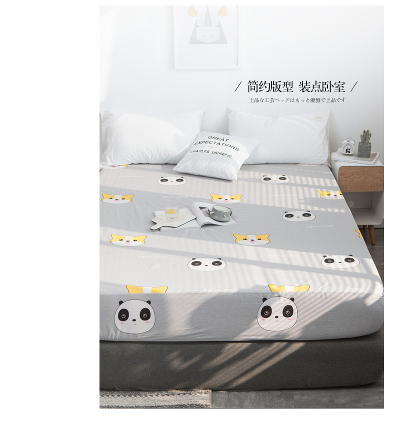 Nam Cực bông phim hoạt hình Fitted Simmons nệm bảo vệ bụi che 1.2m1.5 bông trải giường 1,8 m - Trang bị Covers Mua ga phủ giường