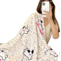 Milk Velvet Blanket Summer Thin Office Nap Blanket Coral Velvet Air Conditioning Sofa Blanket Childrens Shawl Throw Blanket