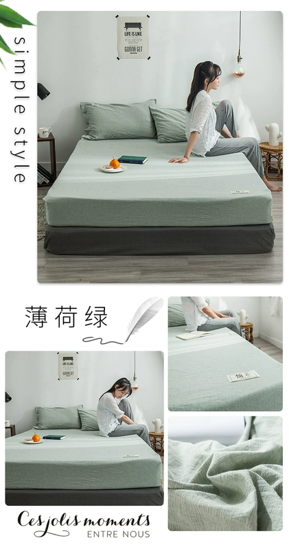 Giường ở Nam Cực mattress Tấm nệm cotton đơn 1,5 tấm trải giường bằng vải trải giường 1.8 giường Simmons bảo vệ - Trang bị Covers