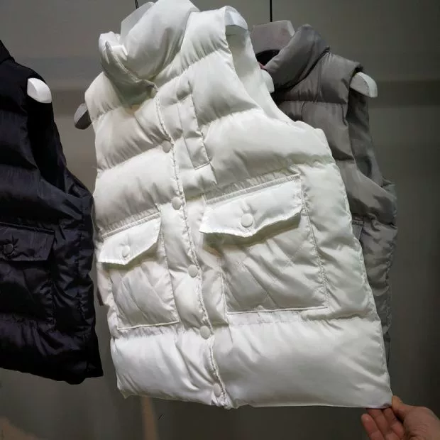 Mùa thu đông 2017 xuống áo vest cotton nữ ngắn phiên bản Hàn Quốc của áo khoác lửng cotton dày cho học sinh áo lông vũ