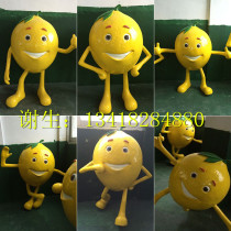 Farm catering sign display decoration chain store mascot lemon cartoon character doll fiberglass sculpture