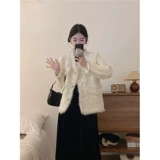 Небольшая куртка, лонгслив, размер, осенняя, в стиле Шанель, по фигуре