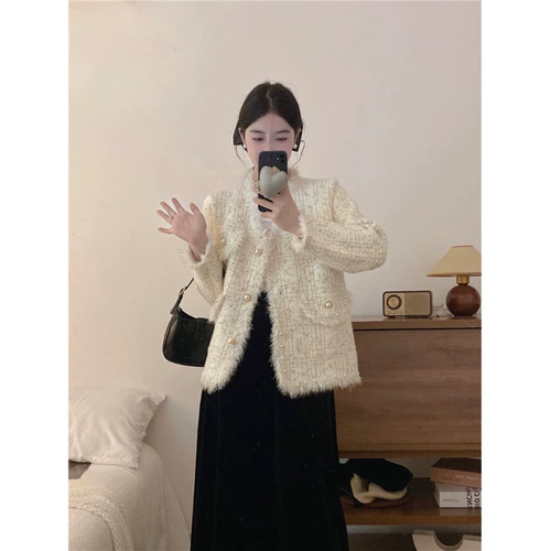 Небольшая куртка, лонгслив, размер, осенняя, в стиле Шанель, по фигуре