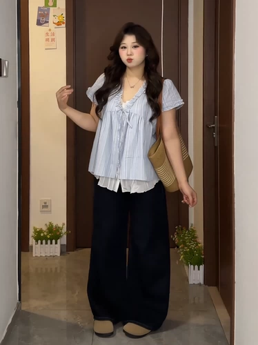 Синяя летняя рубашка, комплект, большой размер, по фигуре